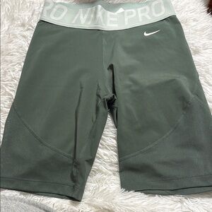 Nike Women's Green Pro Shorts